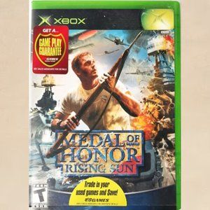 Medal of Honor Rising Sun Microsoft Original XBOX Game Case Manual Included GUC